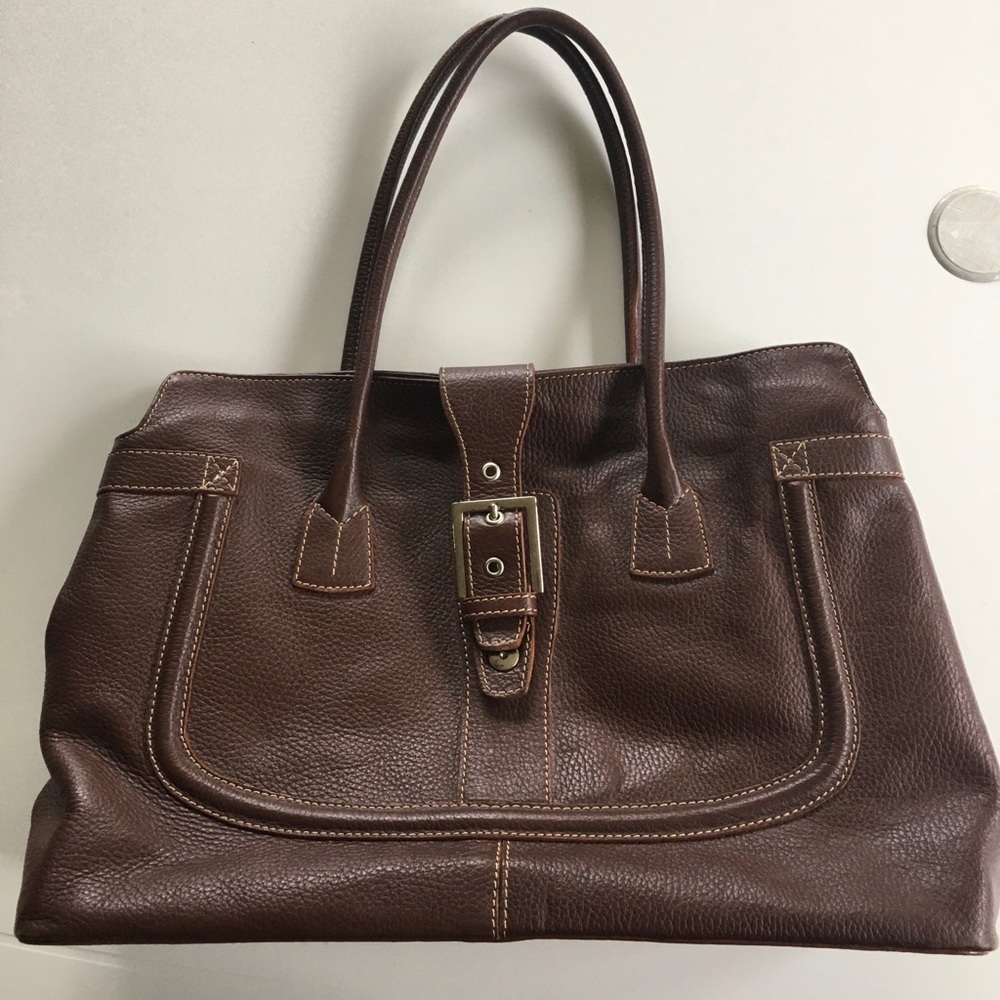 pebble leather tote